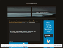 Tablet Screenshot of iamthedifference.wordpress.com