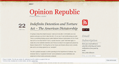 Desktop Screenshot of opinionrepublic.wordpress.com