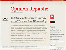 Tablet Screenshot of opinionrepublic.wordpress.com