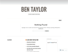 Tablet Screenshot of benentaylor.wordpress.com