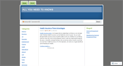 Desktop Screenshot of allyouneedtoknows.wordpress.com