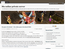 Tablet Screenshot of muprivateserver.wordpress.com