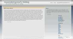 Desktop Screenshot of mywonderingmind.wordpress.com