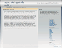 Tablet Screenshot of mywonderingmind.wordpress.com
