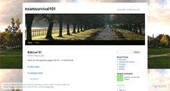 Desktop Screenshot of examsurvival101.wordpress.com