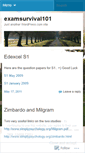 Mobile Screenshot of examsurvival101.wordpress.com