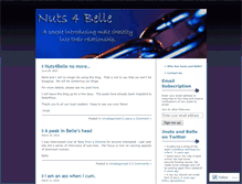 Tablet Screenshot of nuts4belle.wordpress.com