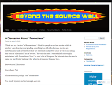 Tablet Screenshot of beyondthesourcewall.wordpress.com
