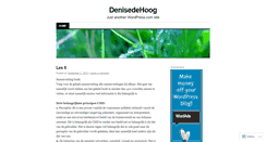 Desktop Screenshot of denisedehoog.wordpress.com