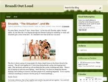 Tablet Screenshot of brandioutloud.wordpress.com