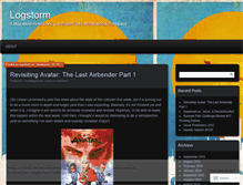 Tablet Screenshot of logstorm.wordpress.com