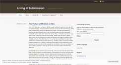 Desktop Screenshot of livinginsubmission.wordpress.com