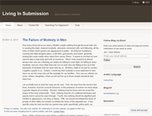 Tablet Screenshot of livinginsubmission.wordpress.com