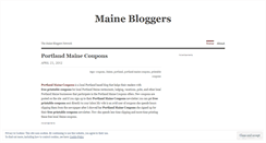 Desktop Screenshot of mainebloggers.wordpress.com