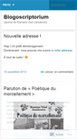 Mobile Screenshot of blogoscriptorium.wordpress.com