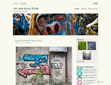 Tablet Screenshot of goatpath.wordpress.com