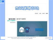 Tablet Screenshot of maarkupson.wordpress.com