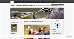 Desktop Screenshot of kamloopsnaturalistclub.wordpress.com