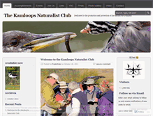 Tablet Screenshot of kamloopsnaturalistclub.wordpress.com