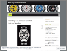 Tablet Screenshot of militarywristwatches.wordpress.com