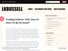 Tablet Screenshot of lkbussell.wordpress.com