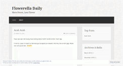 Desktop Screenshot of flowerella.wordpress.com