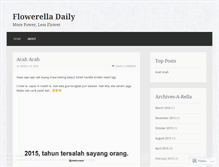 Tablet Screenshot of flowerella.wordpress.com