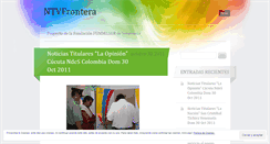 Desktop Screenshot of ntvfrontera.wordpress.com