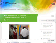 Tablet Screenshot of ntvfrontera.wordpress.com