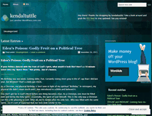 Tablet Screenshot of kendaltuttle.wordpress.com
