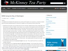 Tablet Screenshot of mckinneyteaparty.wordpress.com