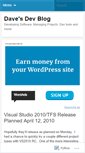 Mobile Screenshot of davesdevblog.wordpress.com