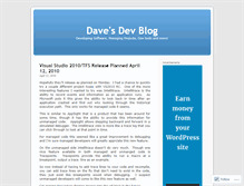Tablet Screenshot of davesdevblog.wordpress.com