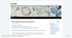 Desktop Screenshot of greenjjh.wordpress.com