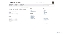 Desktop Screenshot of clericusfootball.wordpress.com