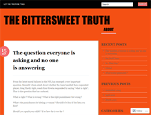 Tablet Screenshot of bittersweetruth.wordpress.com