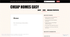 Desktop Screenshot of cheaphomeseasyazforeclosures.wordpress.com