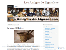 Tablet Screenshot of losamigosdeligasalsas.wordpress.com