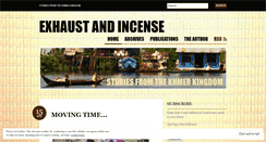 Desktop Screenshot of exhaustandincense.wordpress.com