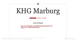 Desktop Screenshot of khgmarburg.wordpress.com