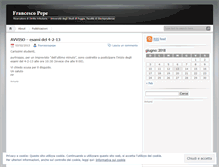 Tablet Screenshot of francescopepe.wordpress.com