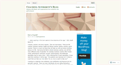 Desktop Screenshot of coachingauthority.wordpress.com
