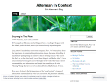 Tablet Screenshot of ericalterman.wordpress.com