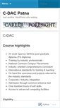 Mobile Screenshot of cdacpatna.wordpress.com