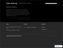 Tablet Screenshot of bullybehind.wordpress.com