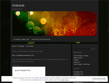 Tablet Screenshot of echolalias.wordpress.com
