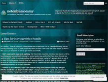 Tablet Screenshot of notonlyamommy.wordpress.com