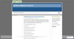 Desktop Screenshot of moneycommodity.wordpress.com