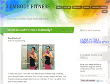 Tablet Screenshot of 3embodyfitness.wordpress.com