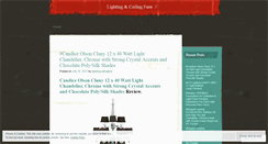 Desktop Screenshot of lightingceilingfans.wordpress.com